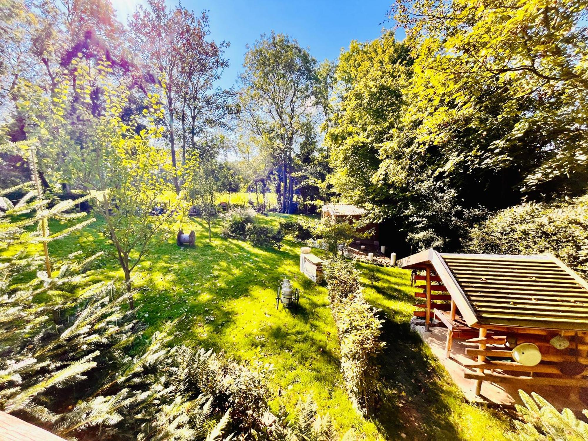 La Cabane Perchee Du Trappeur Écrainville Buitenkant foto