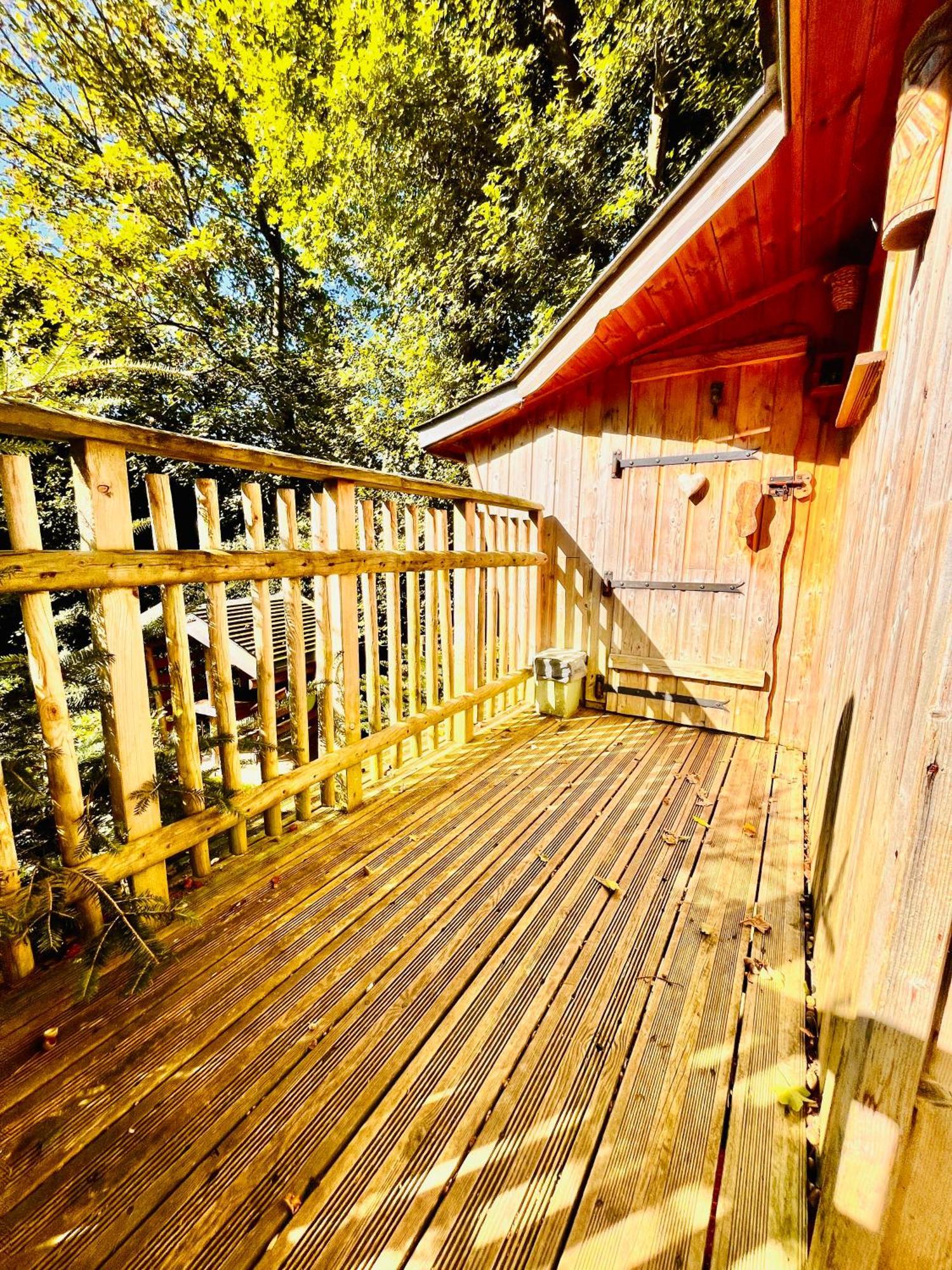 La Cabane Perchee Du Trappeur Écrainville Buitenkant foto