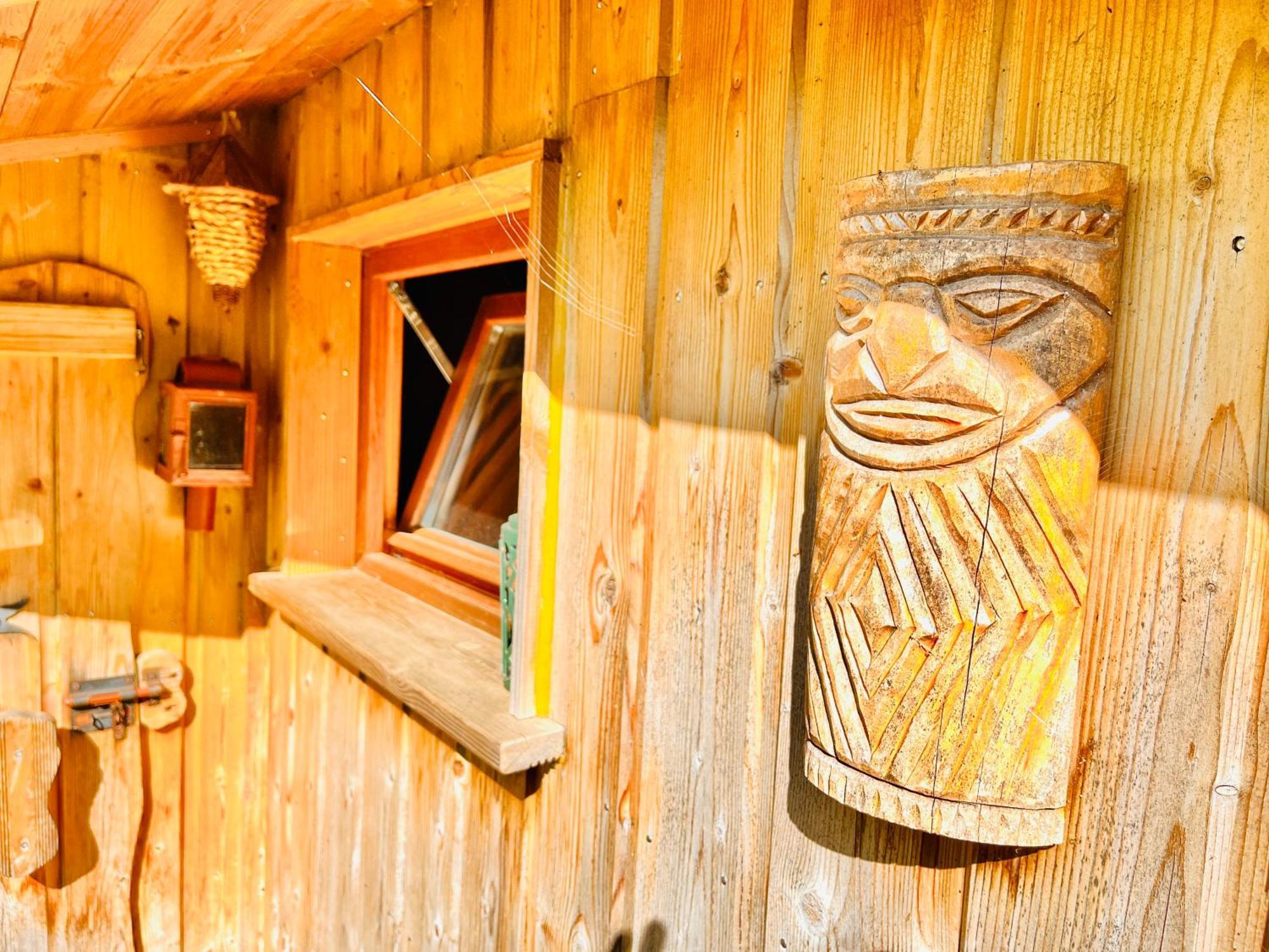 La Cabane Perchee Du Trappeur Écrainville Buitenkant foto