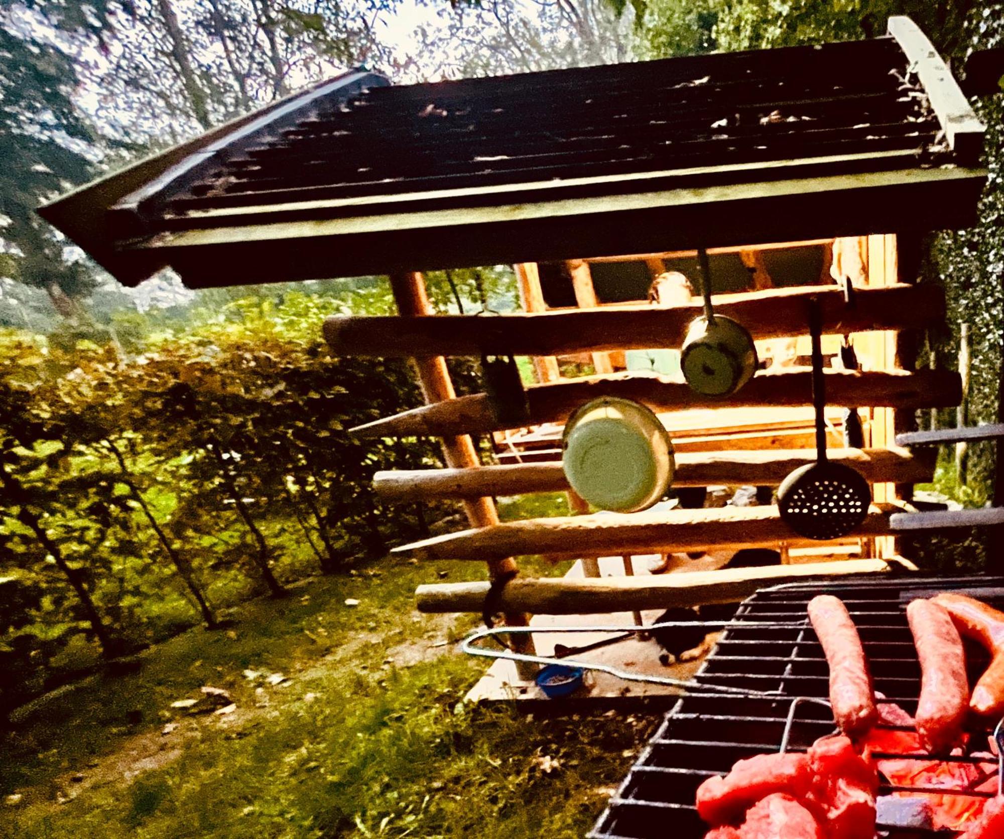 La Cabane Perchee Du Trappeur Écrainville Buitenkant foto